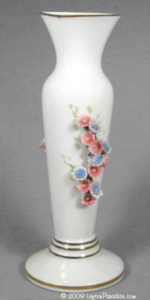 White Vase with Forget-Me-Nots