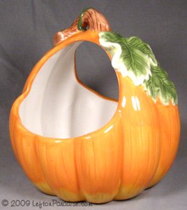Large Pumpkin Basket - Ganz, Original Box