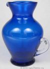 Cobalt Blown Glass Pitcher Vase