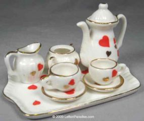 Mini Tea Set, Hearts - 1102