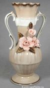 Mocha-Colored Urn Vase with Roses